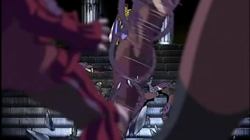 圣斗士星矢冥王哈迪斯十二宫篇 狮子座的艾欧尼亚被地伏星困住 这羞耻的姿势啊